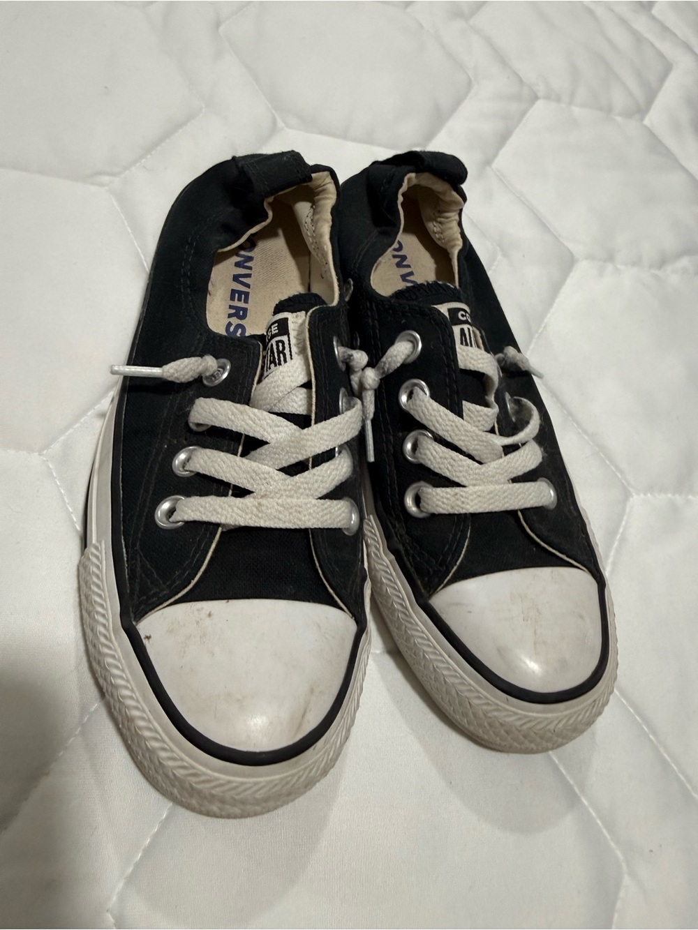 Converse Kids Low Top Sneakers in Black and White